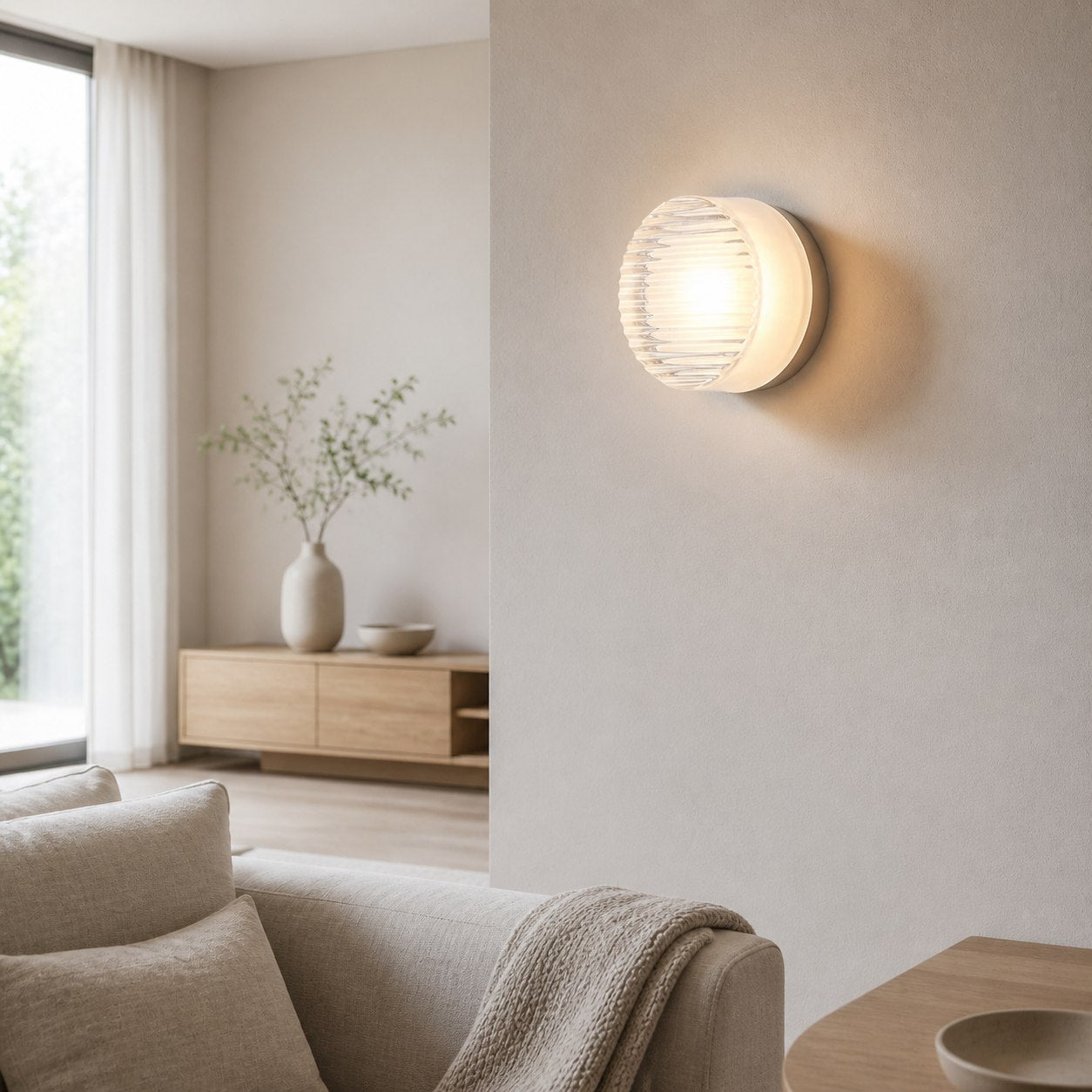 Luminoxis Modern LED Wall Sconce - Stylish Frosted Diffuser Lighting for Hallway Patio