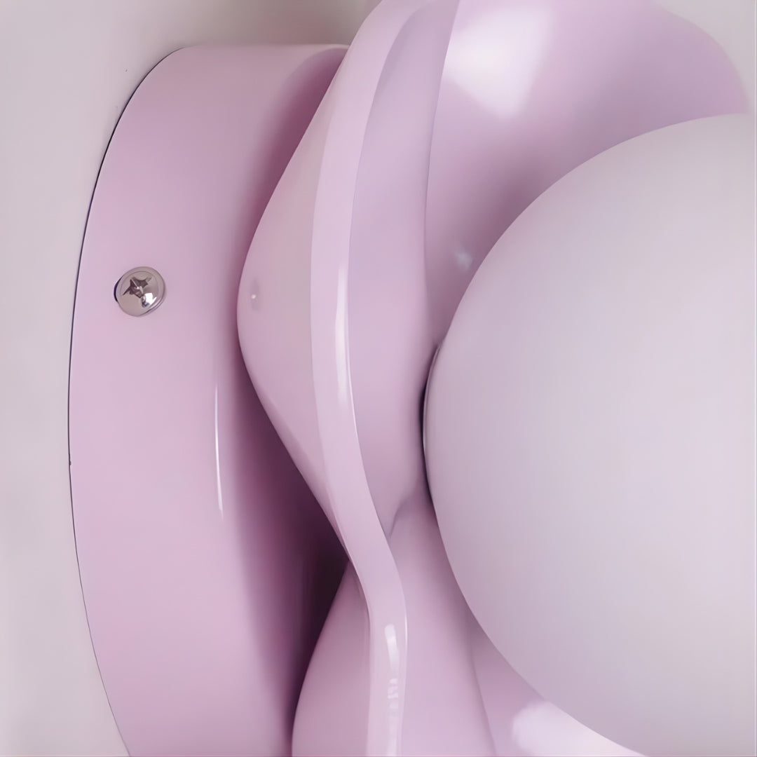 Florixa Blooming Flower Wall Sconce - Plug-in and Hardwired Lamp for Bedroom Decor