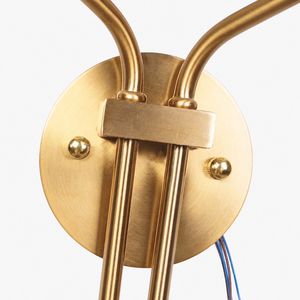 Hotel Inspired Gold Plated Dual Head Wall Lamp for Bedroom