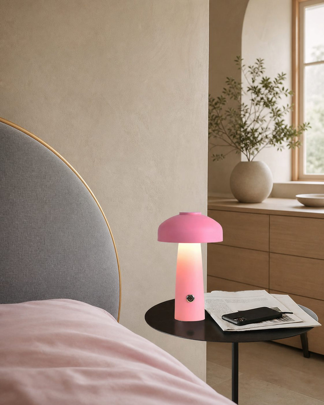 Leon Mushroom Table Lamp (built-in battery)