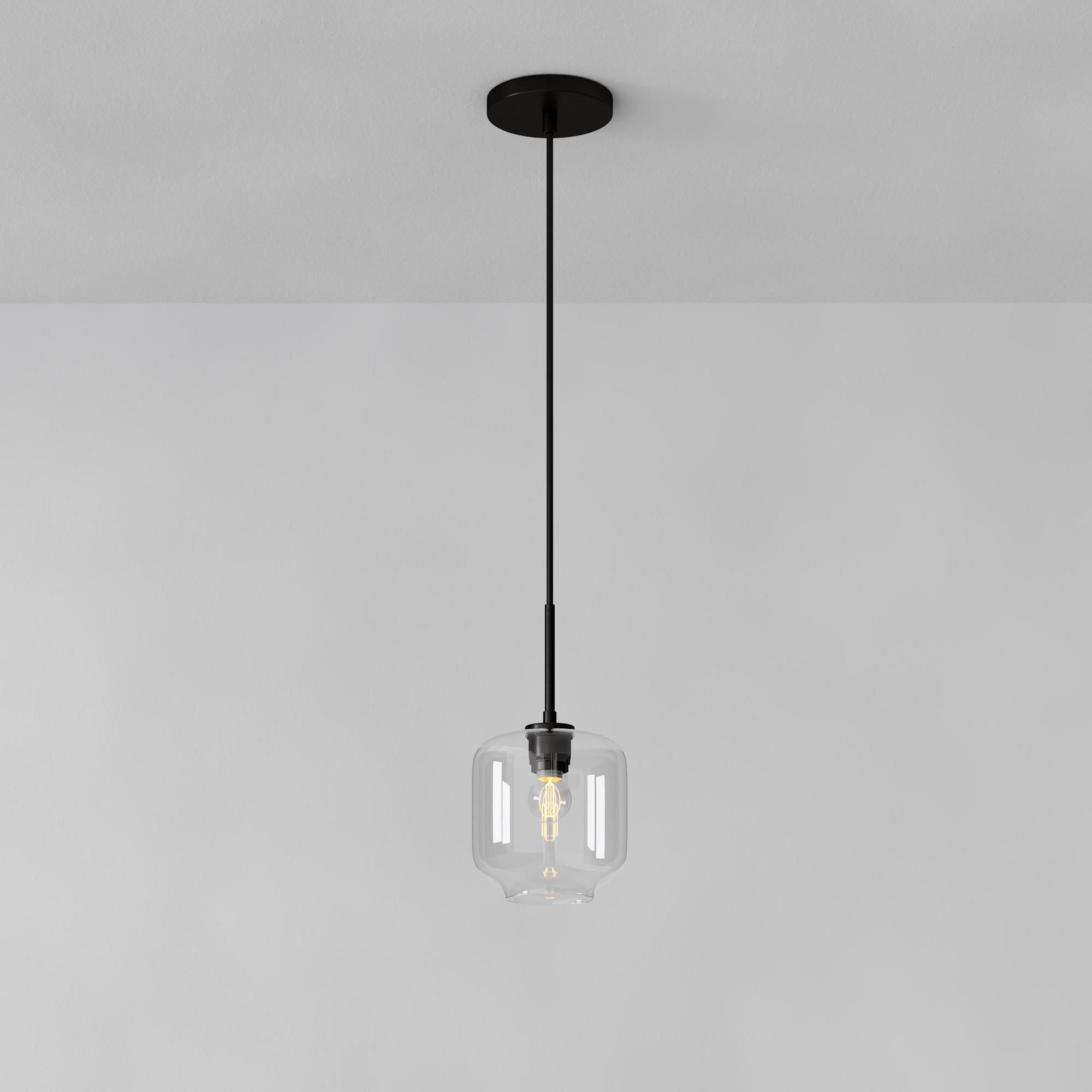 Lumivelle Pebble Pendant Light - Adjustable Glass Shade - Modern Lighting
