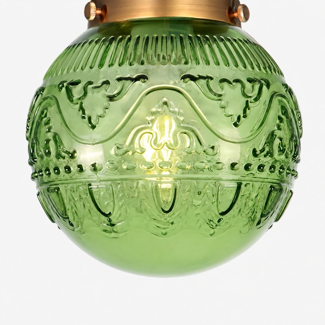 Naveliro Sphere Glass Flush Mount Ceiling Light - Timeless Design for Living Room and Kitchen