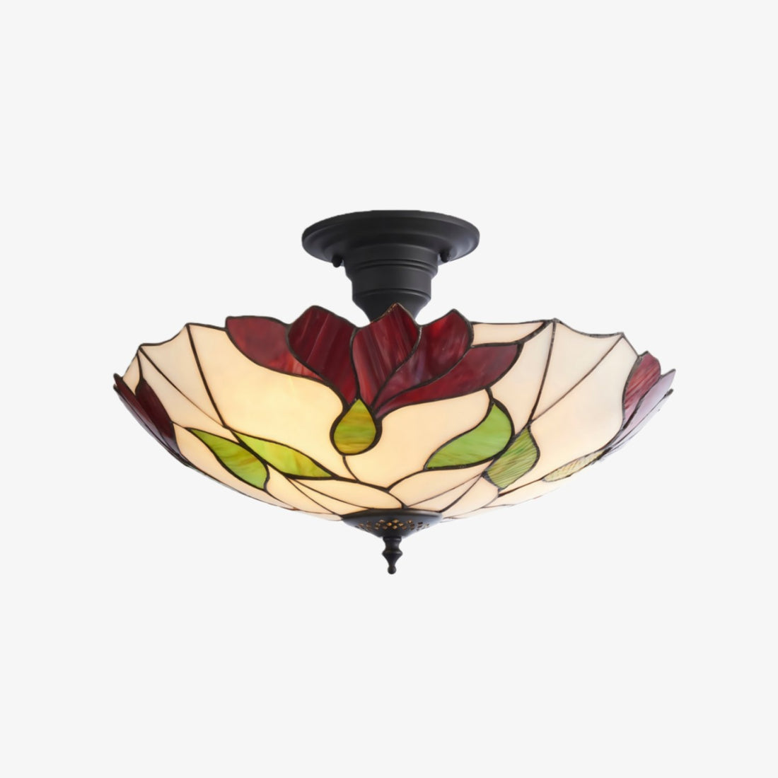 TF Botanica Floral Glass Ceiling & Pendant Lighting - Art Glass Style Fixture for Rooms