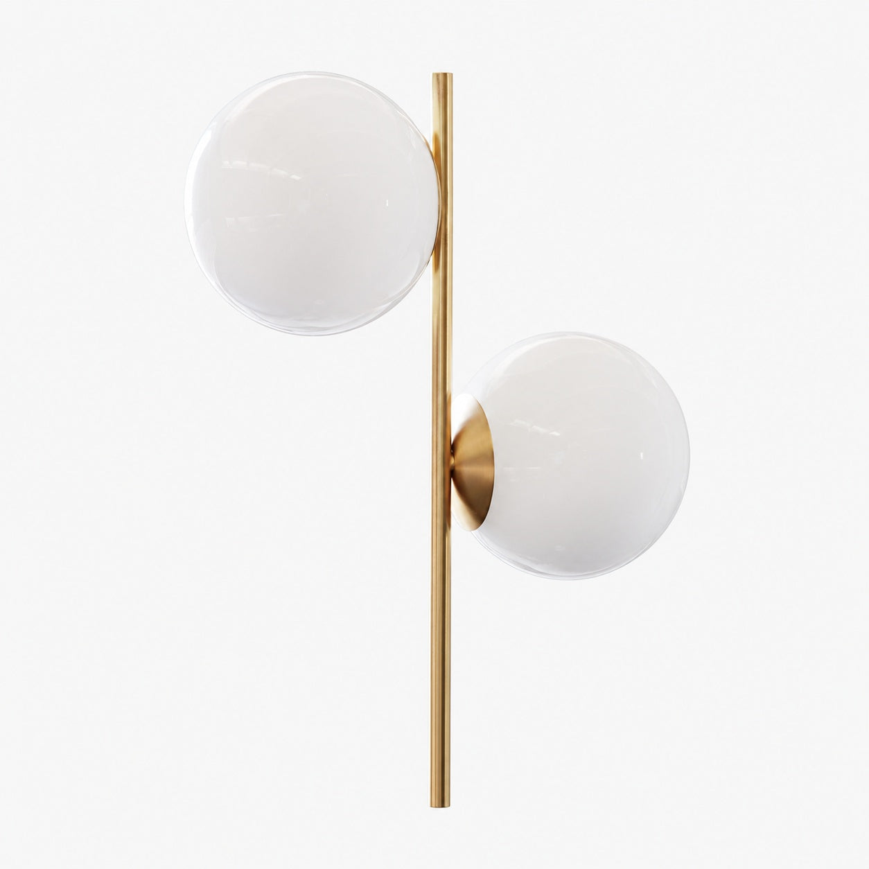 Alessora Sphere Stem Floor Lamp – Metal Frame Marble Base Elegant Lighting