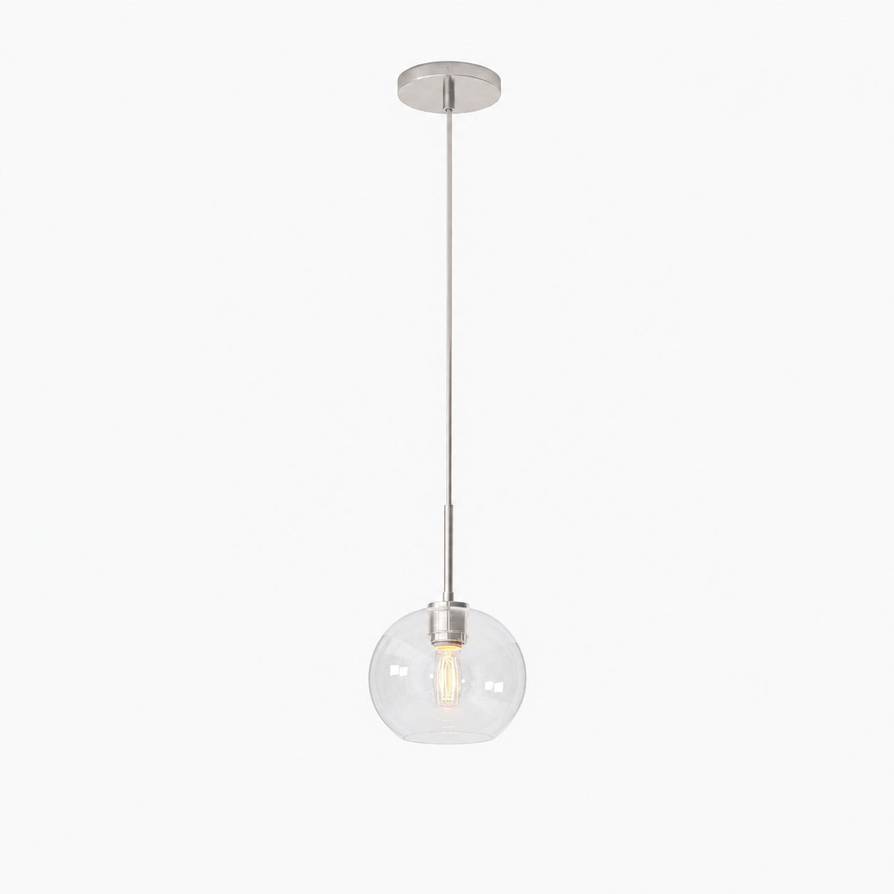 Selvion Sculptural Globe Pendant Light - Modern Glass Pendant Lamp - Sleek Design
