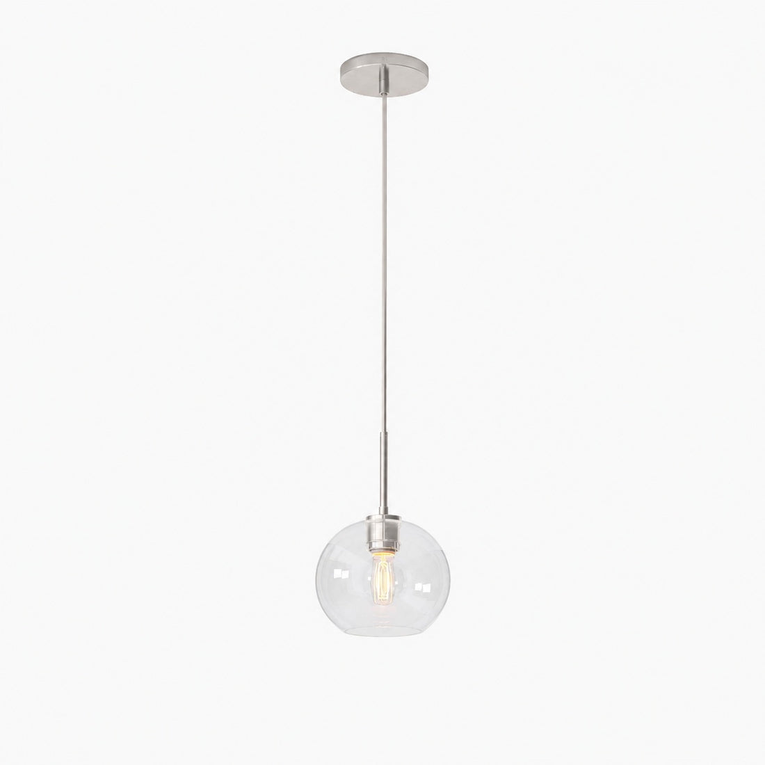 Selvion Sculptural Globe Pendant Light - Modern Glass Pendant Lamp - Sleek Design