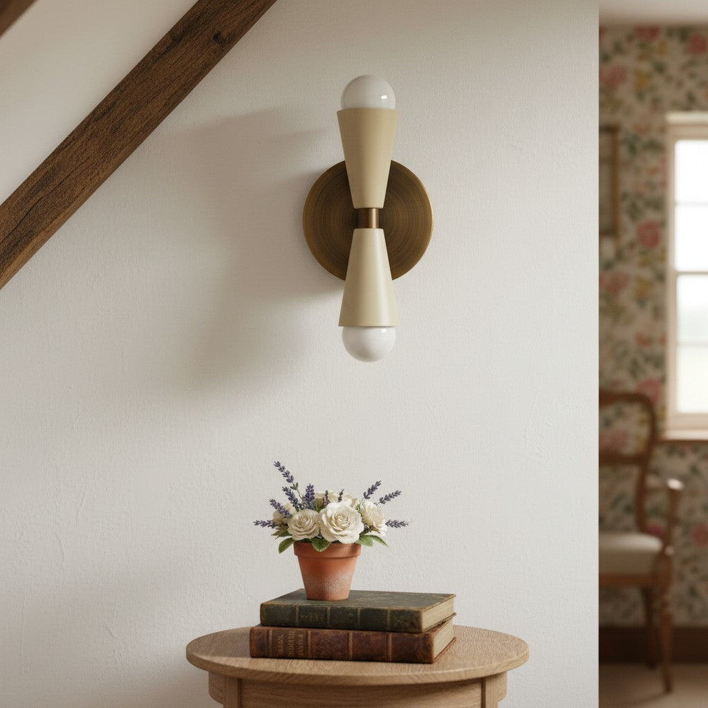 Pyralis Cone Modern Tapered Wall Light – Minimalist Design for Bathroom or Bedroom