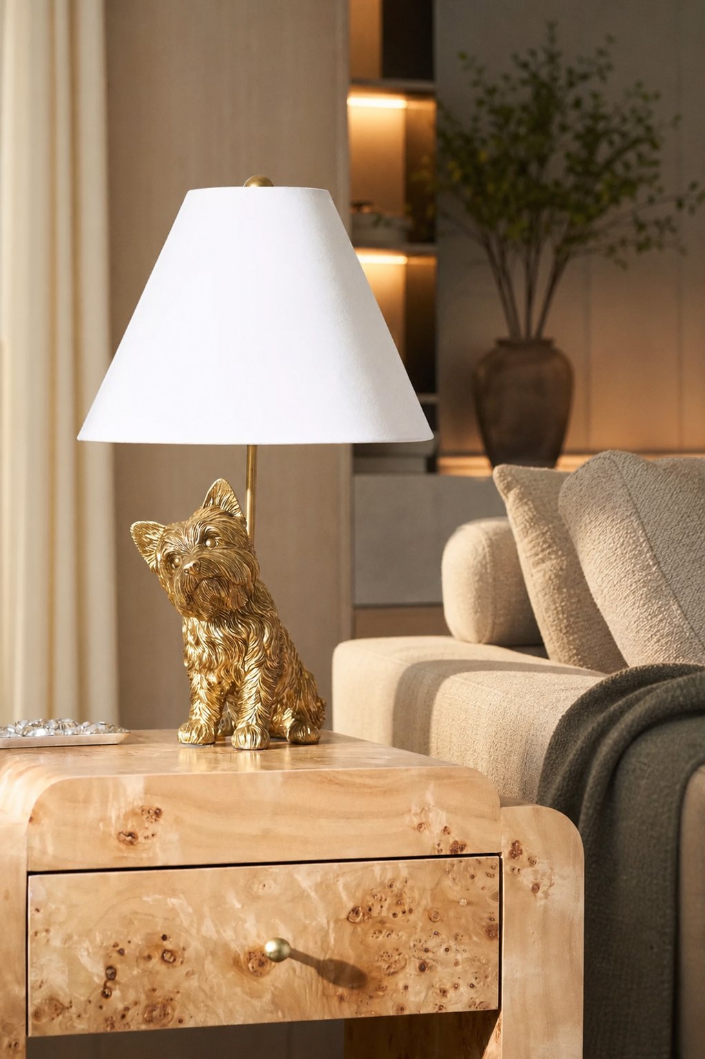 Pawdia Unique Table Lamp - Decorative Animal Bedside Lamp