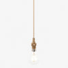 Plaitar Modern Brass Pendant Light - Minimalist Ceiling Fixture with Braided Cord for Hallways