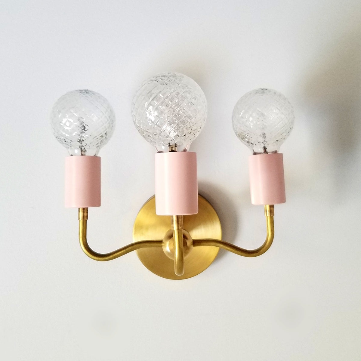 Vintage Style Elegant Three - Arm Metal Wall Sconce