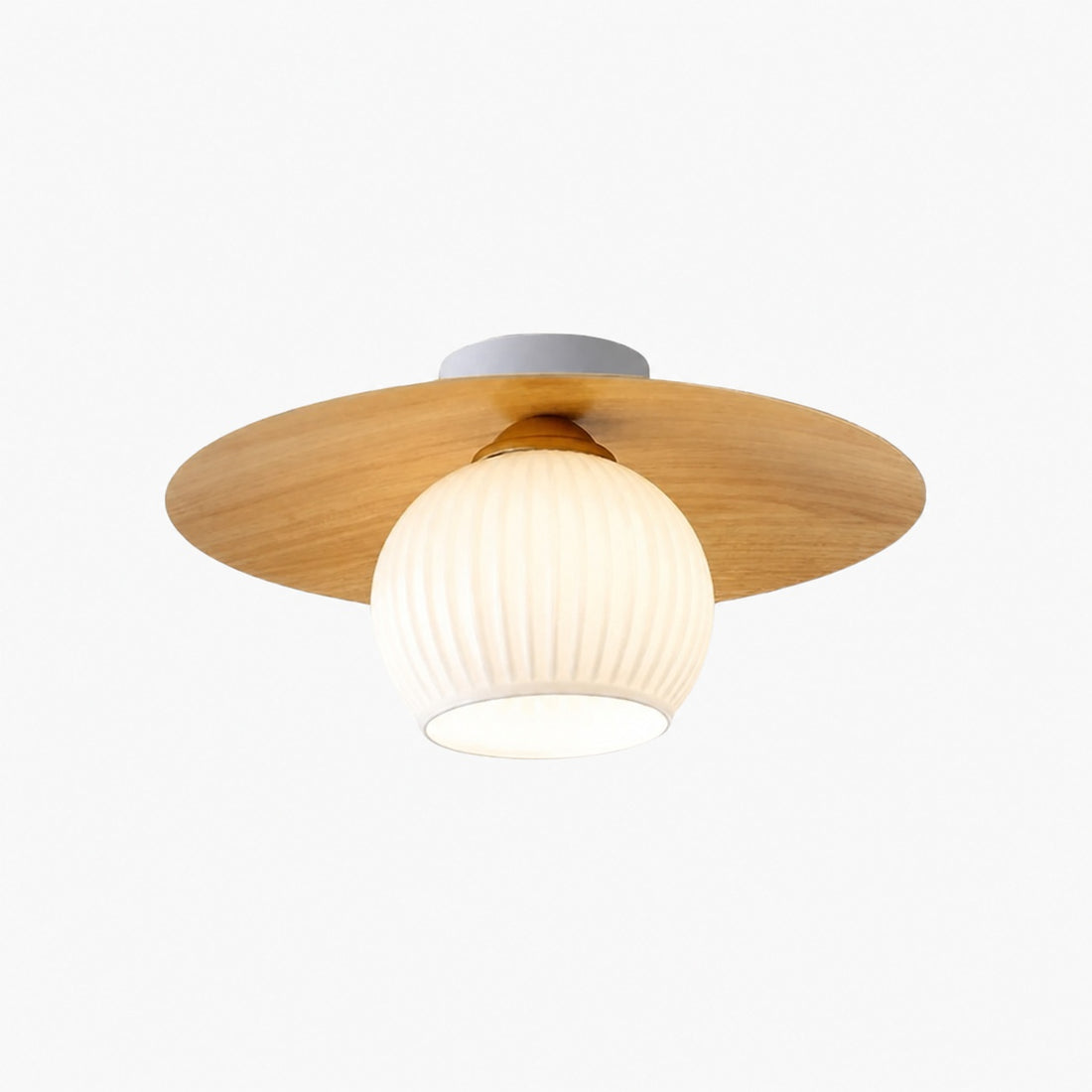 Domebora Vintage Style Dome Light Round Glass Flush Mount Lighting for Kitchen and Dining N05