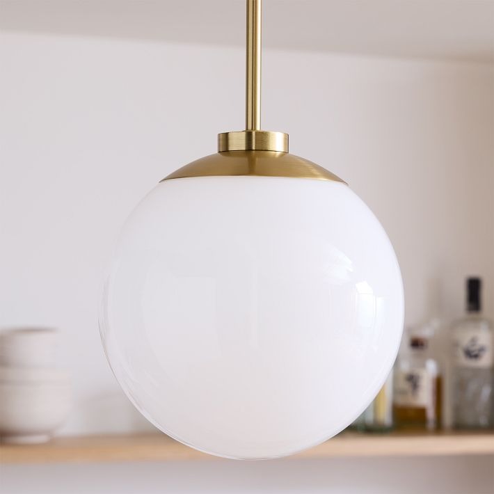 Rivolence Globe Pendant Light - Elegant Brass Lighting