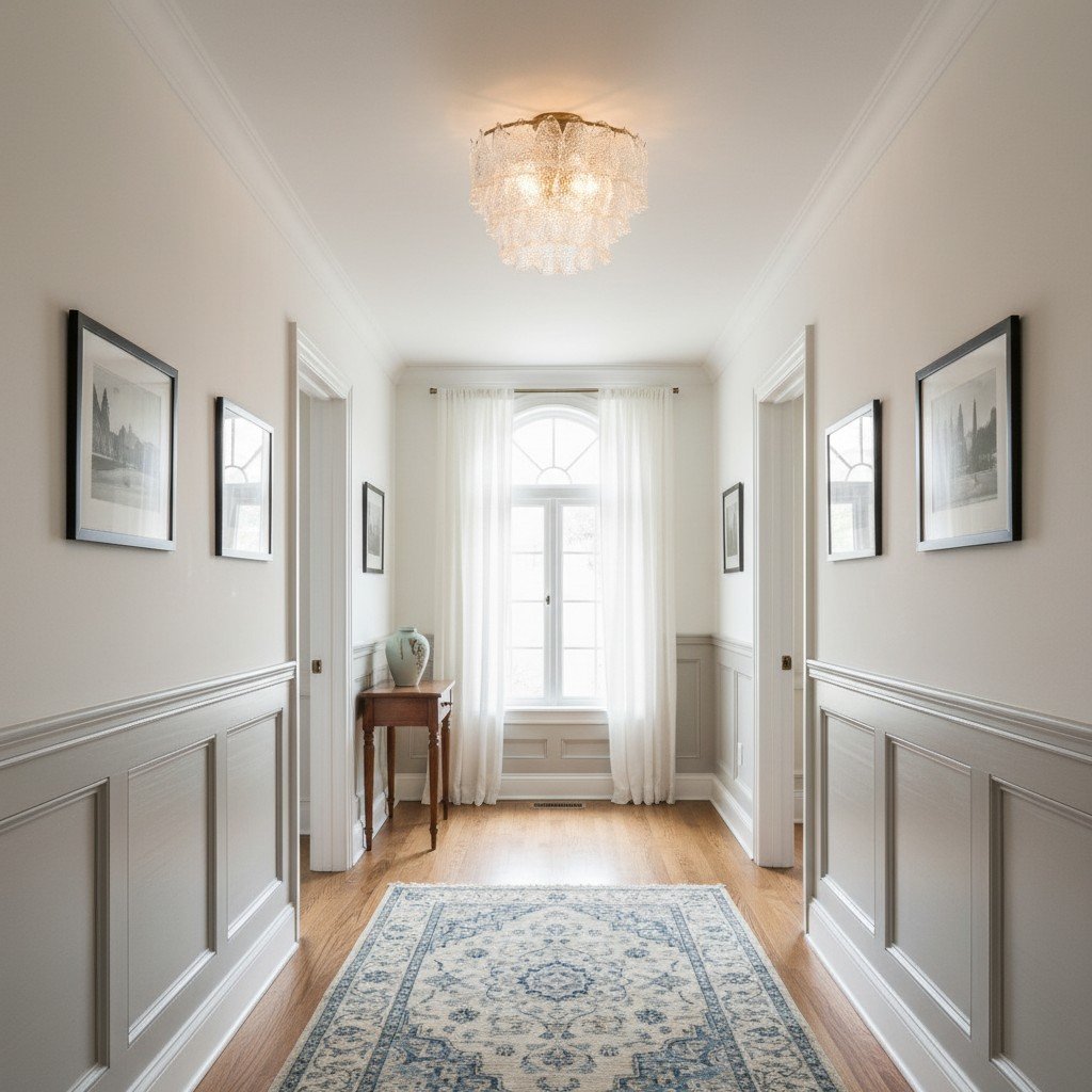 Lumvey Tiered Glass Flush Mount – Round Stacked Design for Modern Home