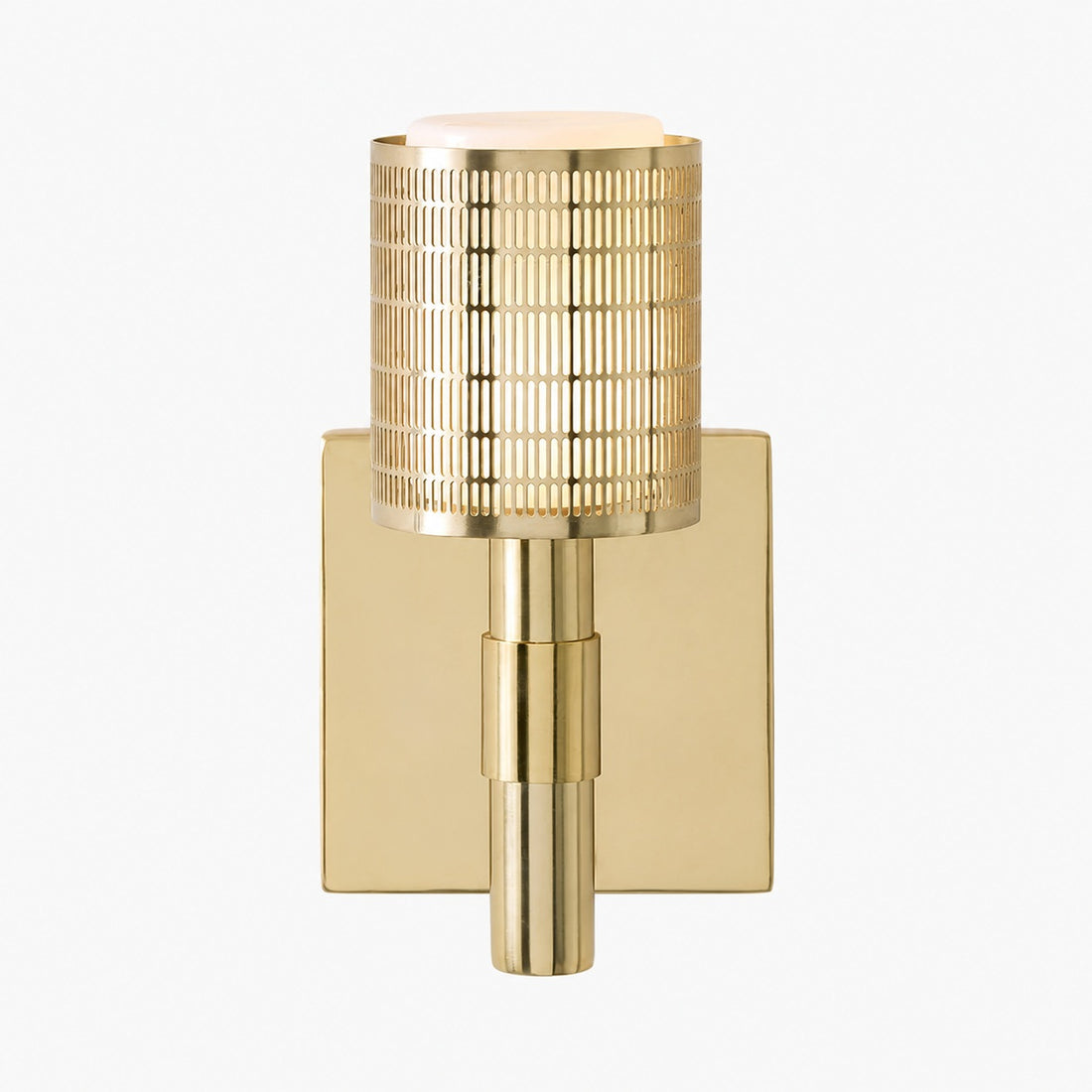 Galvia Modern Perforated Metal Sconce - Sleek Wall Light for Hallway & Bathroom