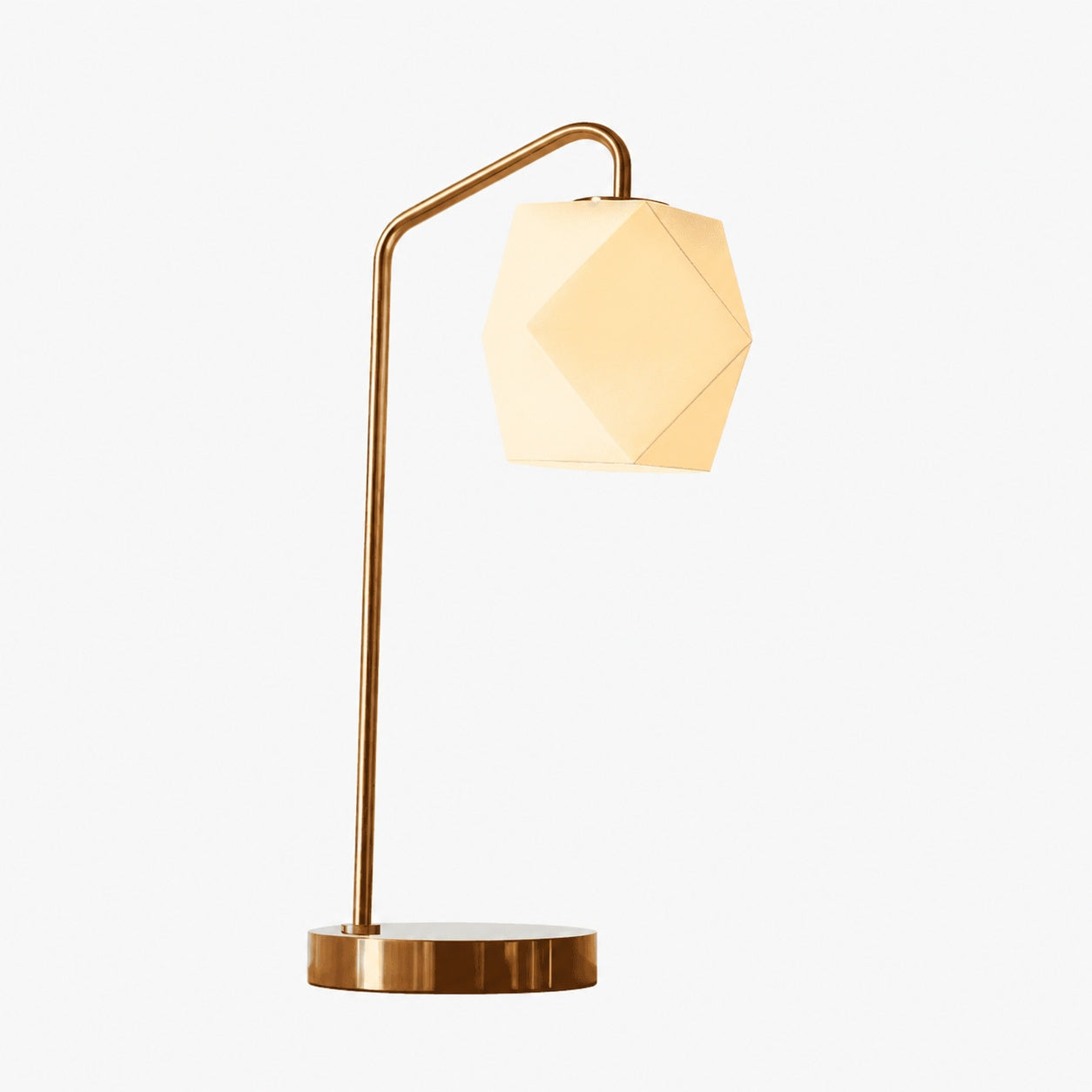 Talvior Luminous Geometric Faceted Glass Table Lamp