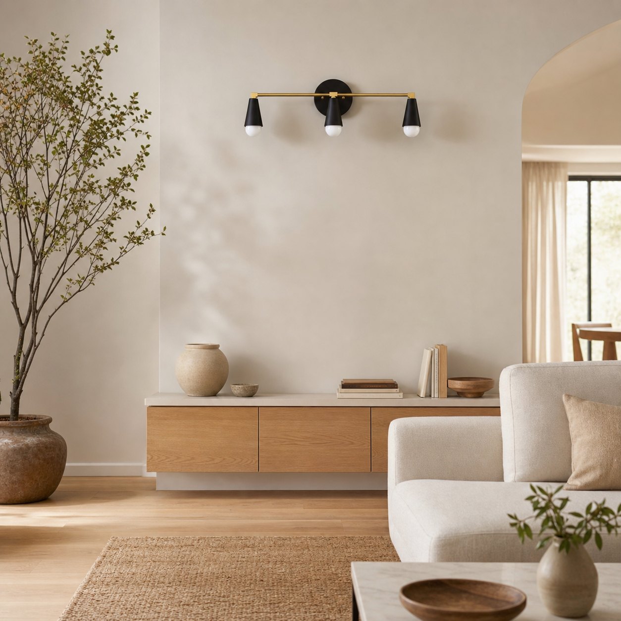 Pyralis Cone 3 Light Vanity Light - Modern Sconce