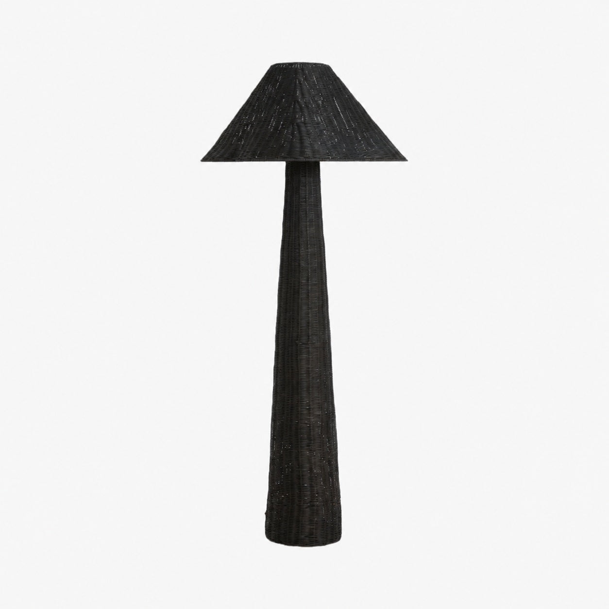 Wickara Woven Floor Lamp - Sculptural rattan design with natural rattan style, suitable for living room & bedroom