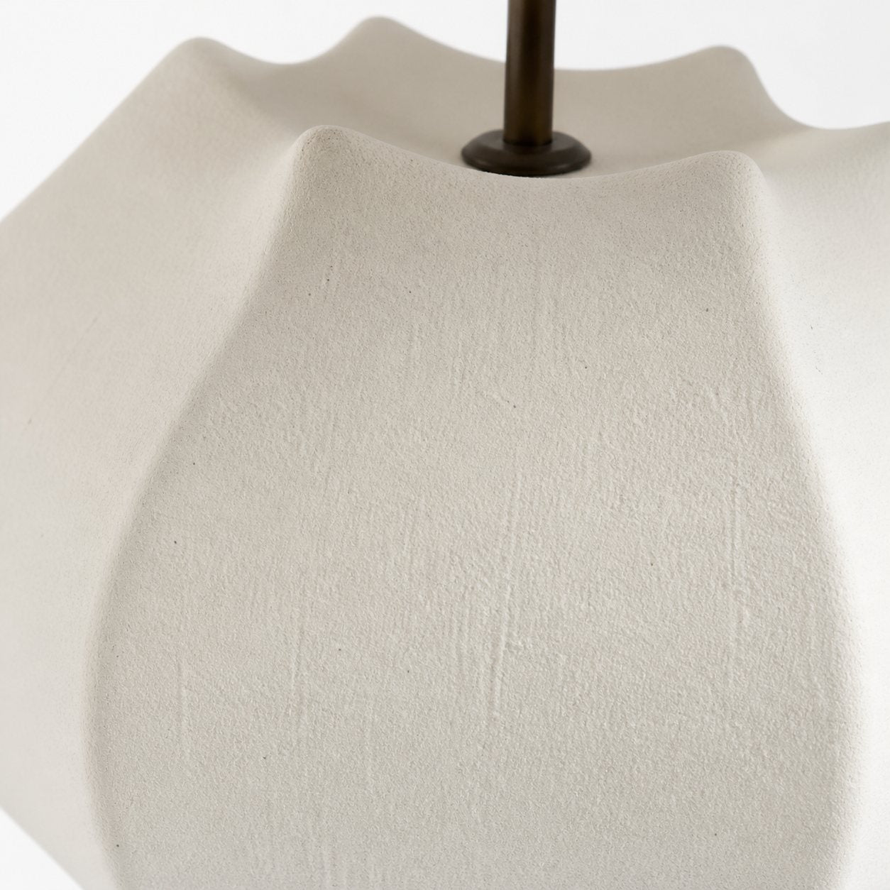 Cordove Table Lamp - Sculptural Ceramic Base and Linen Shade Suitable for Living room, Bedroom or Side Table