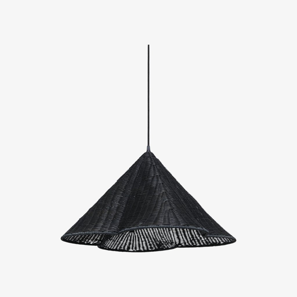 Wickara Natural Rattan Woven Pendant Light – Boho-Chic Hanging Lamp for Living and Dining
