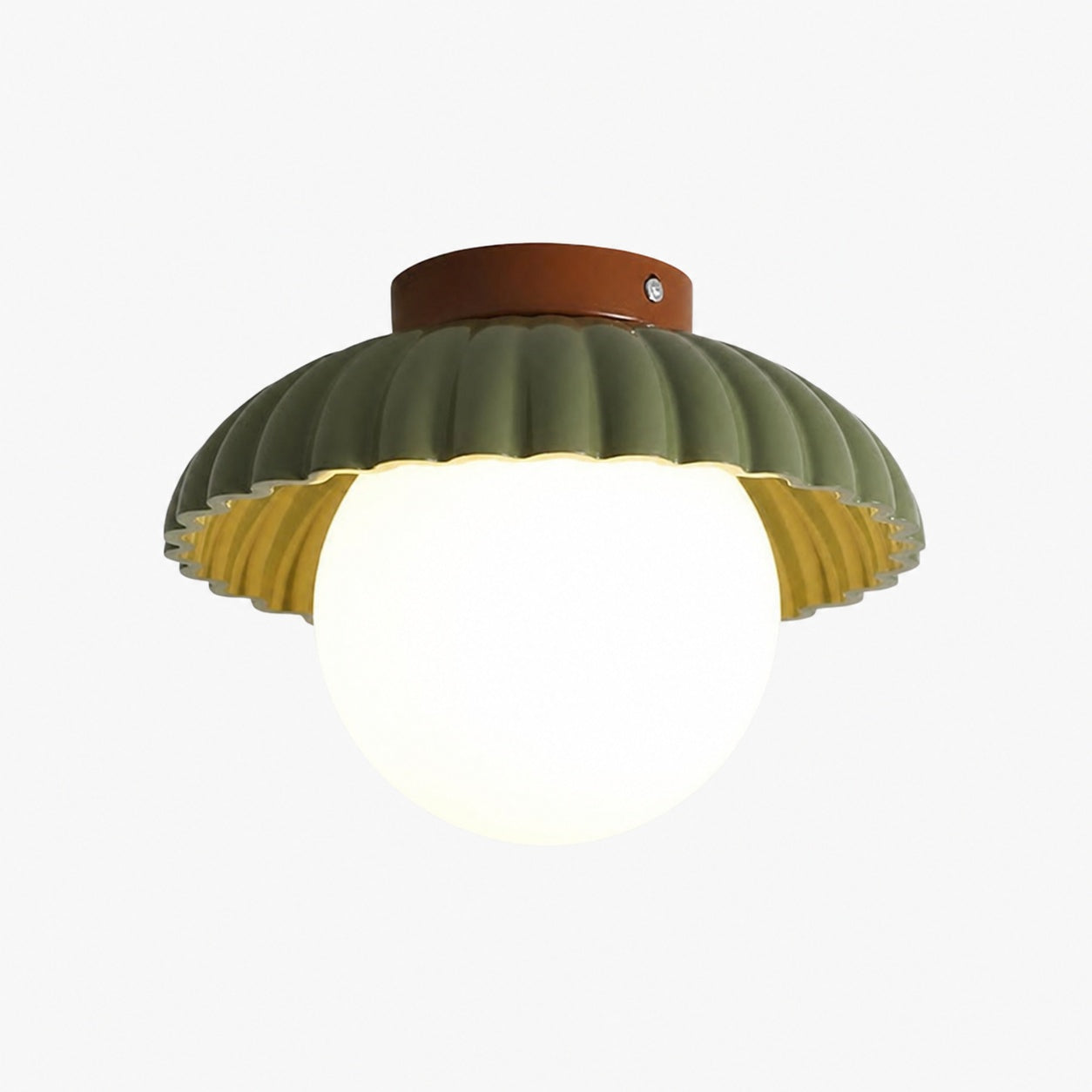 Orbion Sculptural Ring Ceiling Light – Retro Futuristic Design Decorative Ceiling Lamp N55
