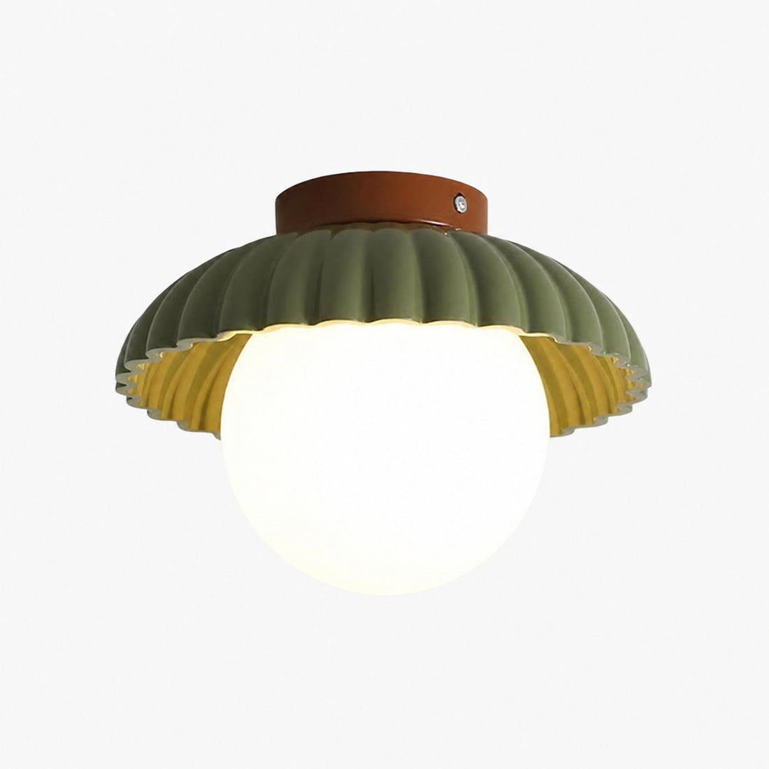 Orbion Sculptural Ring Ceiling Light – Retro Futuristic Design Decorative Ceiling Lamp N55