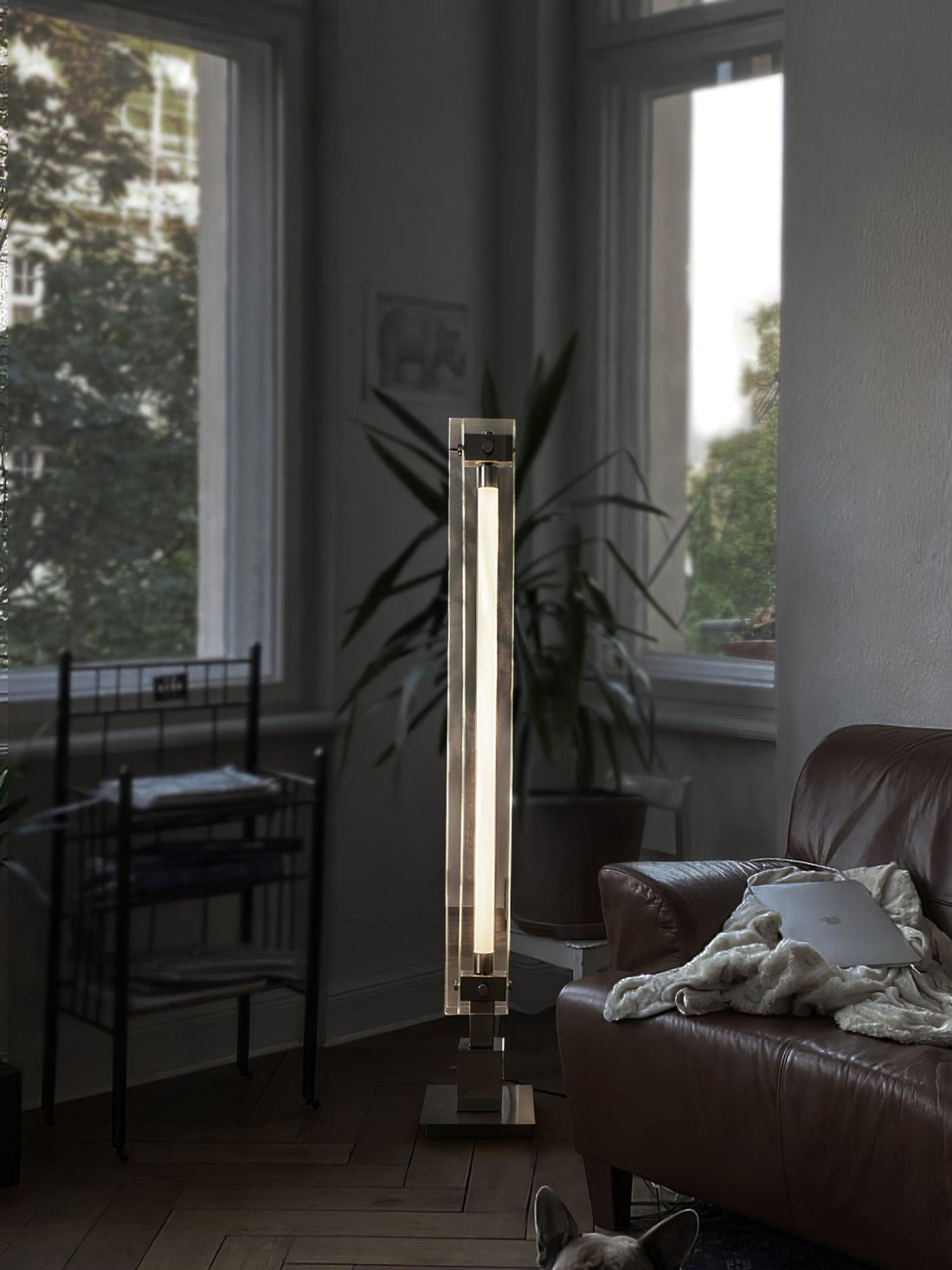 Industrial Style Minimalist Glass Floor Lamp
