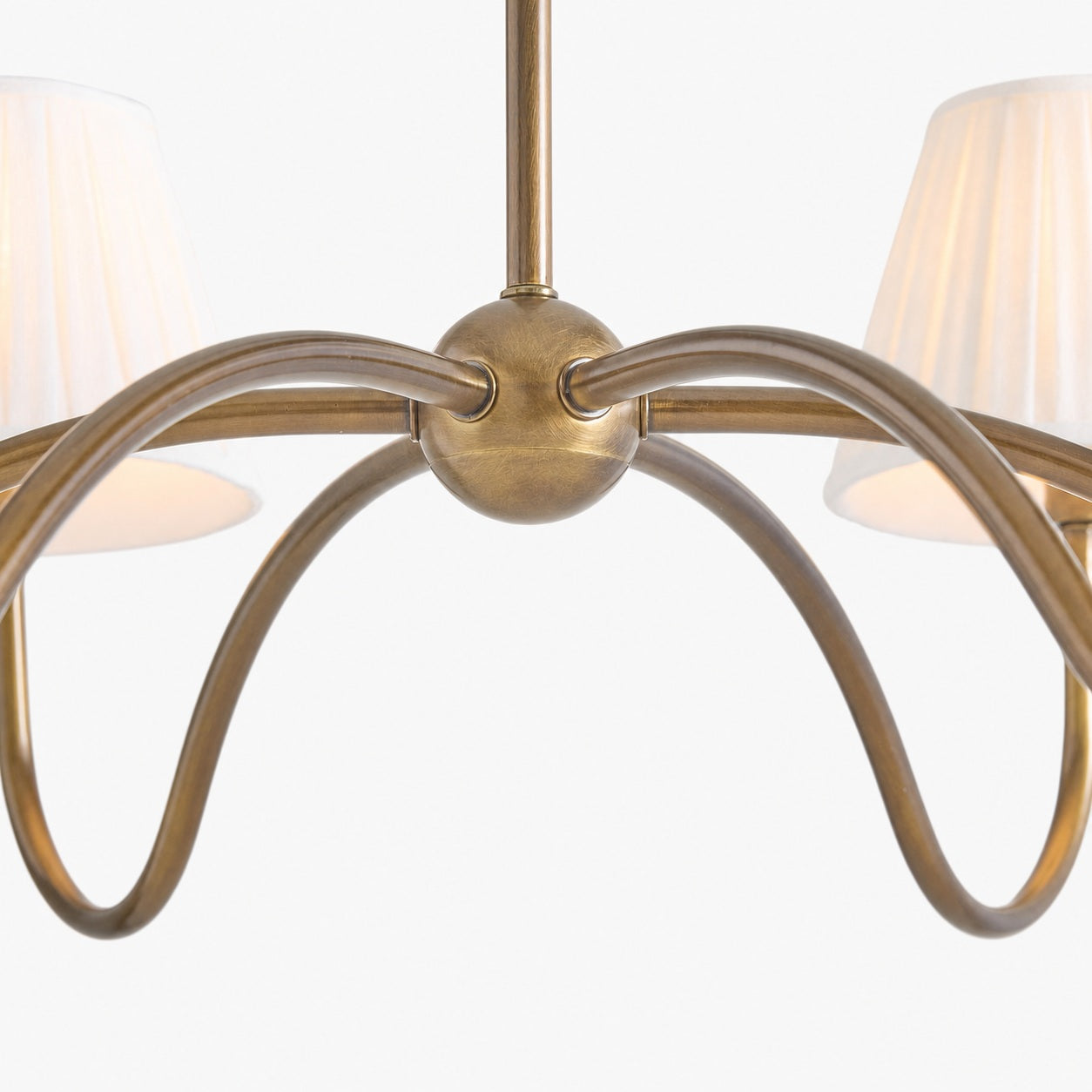 Luvora Modern Multi-Head Pleated Shade Chandelier - Stylish Fabric Ceiling Fixture