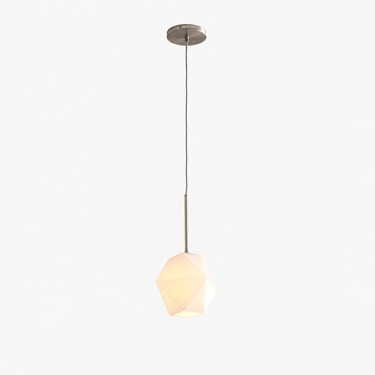 Talvior Faceted Pendant Light – Adjustable Glass Light Fixture