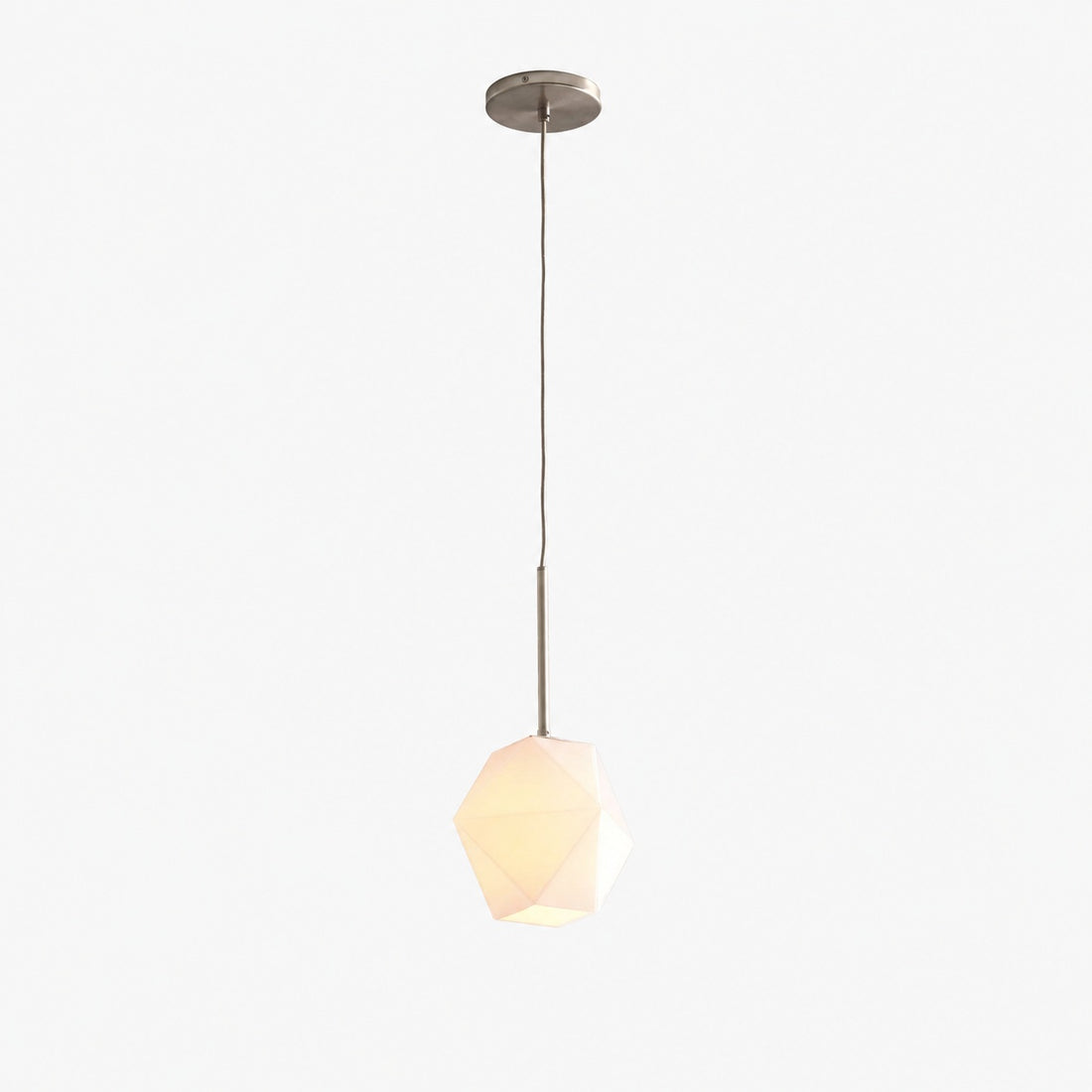 Talvior Faceted Pendant Light – Adjustable Glass Light Fixture