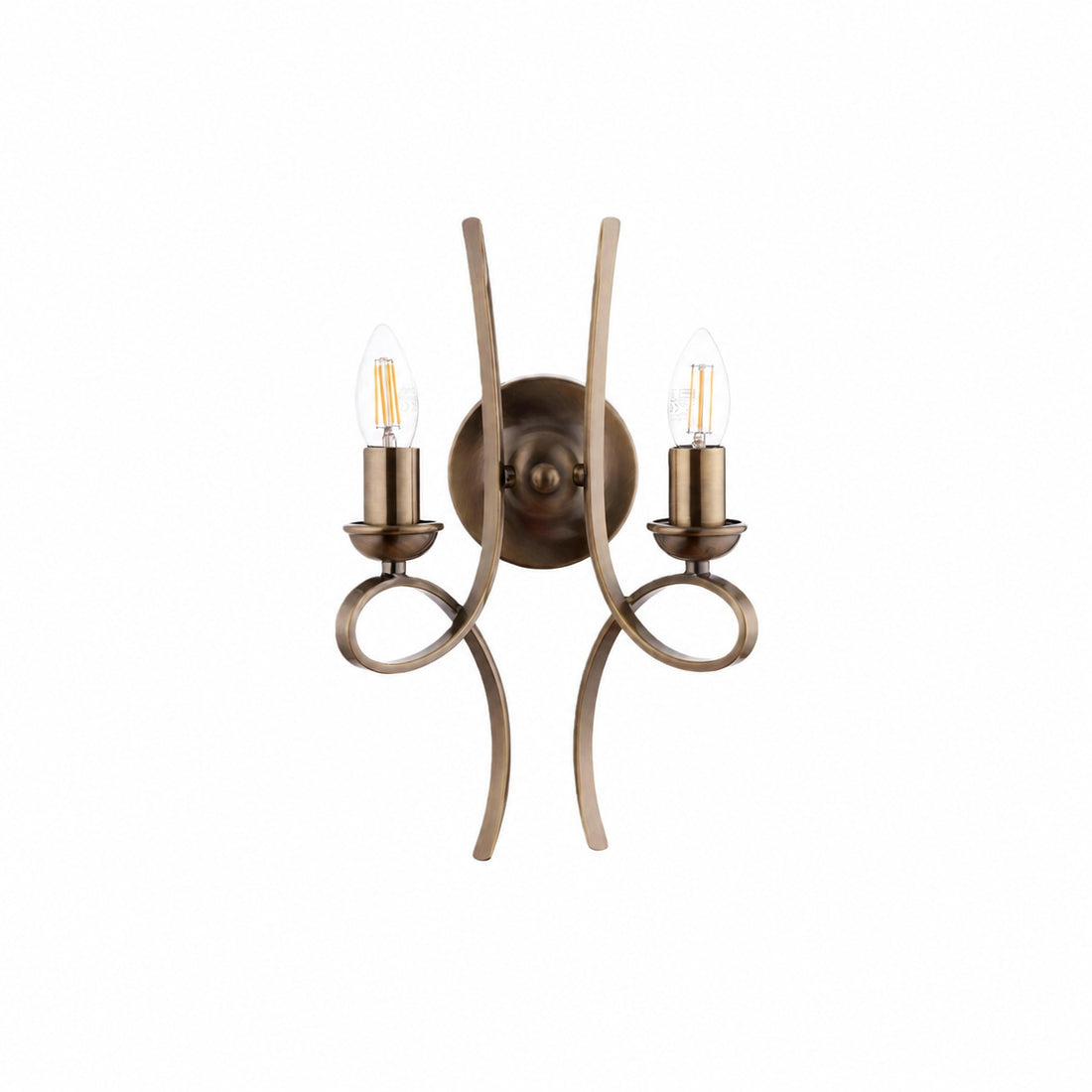 Foline Brushed Brass Wall Light – Timeless Wall Sconce for Living Rooms and Hallways