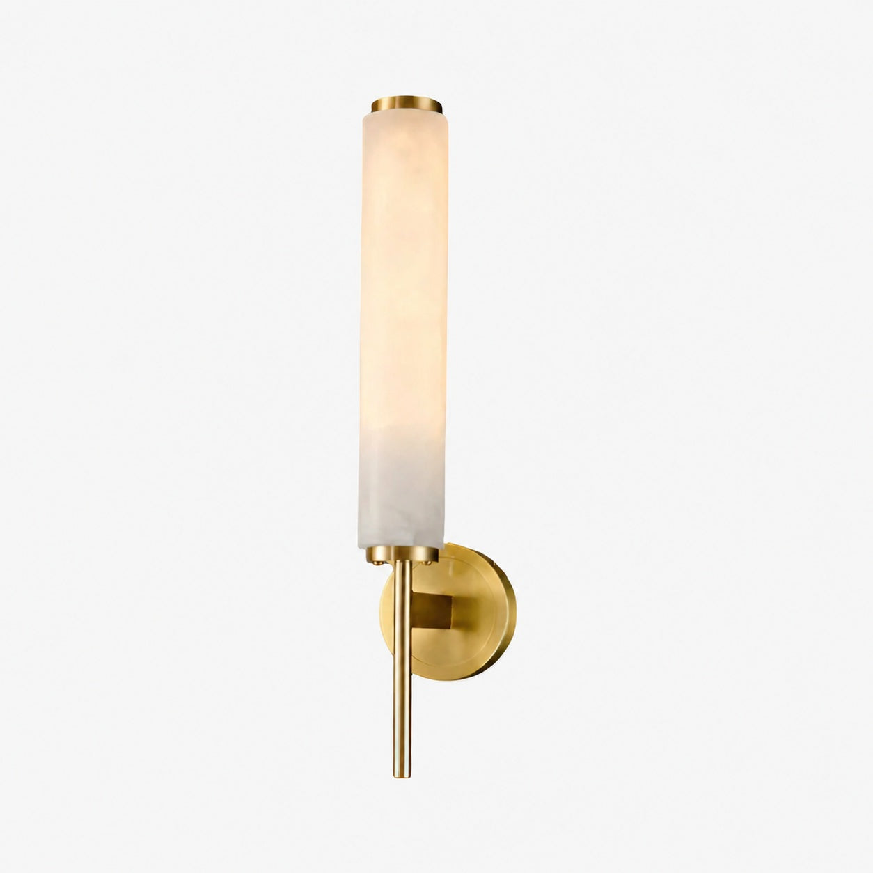 Solaryx Modern Alabaster Wall Sconce - Sculptural Living Room Mounted Light