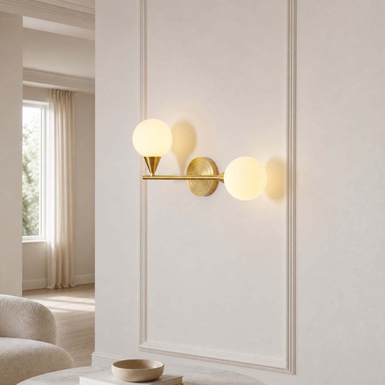 Holten Brass Armed Sconce