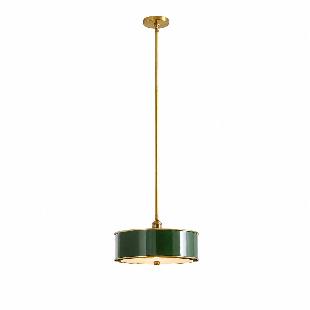 Forvara Metal Drum Pendant Light - Farmhouse Style Kitchen Island Lighting