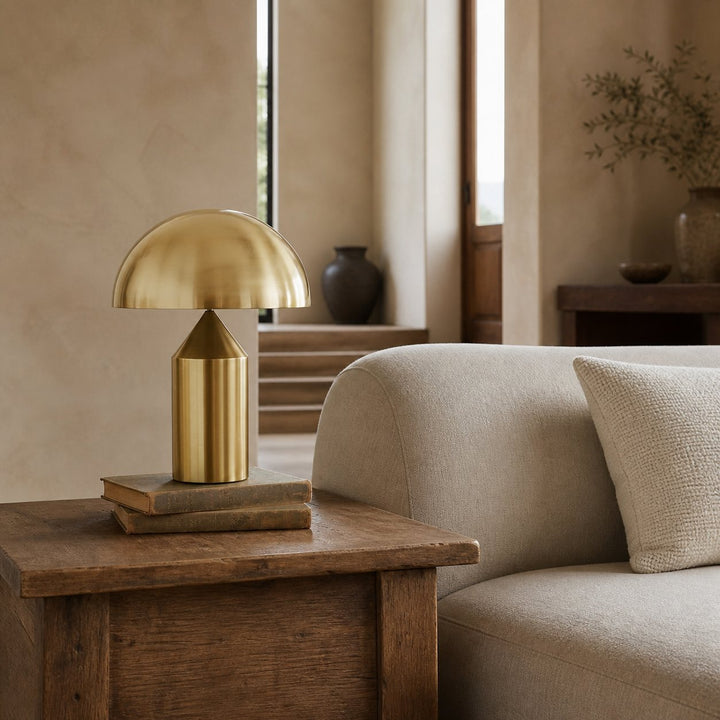 HaloVell Mushroom Table Lamp – Sculptural Modern Accent Lighting for Living Spaces N10