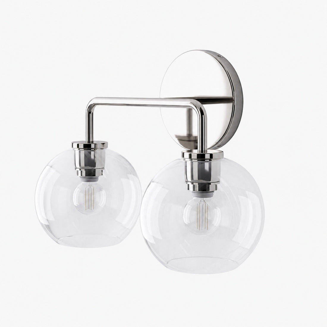 Selvion Artistic Globe Sconce Light - Handcrafted Glass Sculptural Wall Fixture