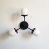 Glass Tube Light Fixture With Modern Metal Finishes For Wall & Ceiling