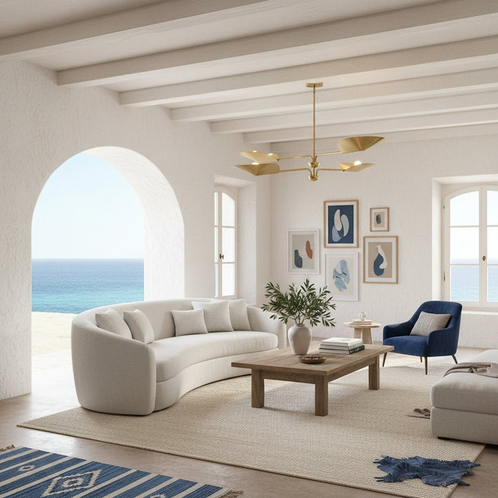 Lutal Bronze Chandelier - Modern Design with Monochromatic Finish