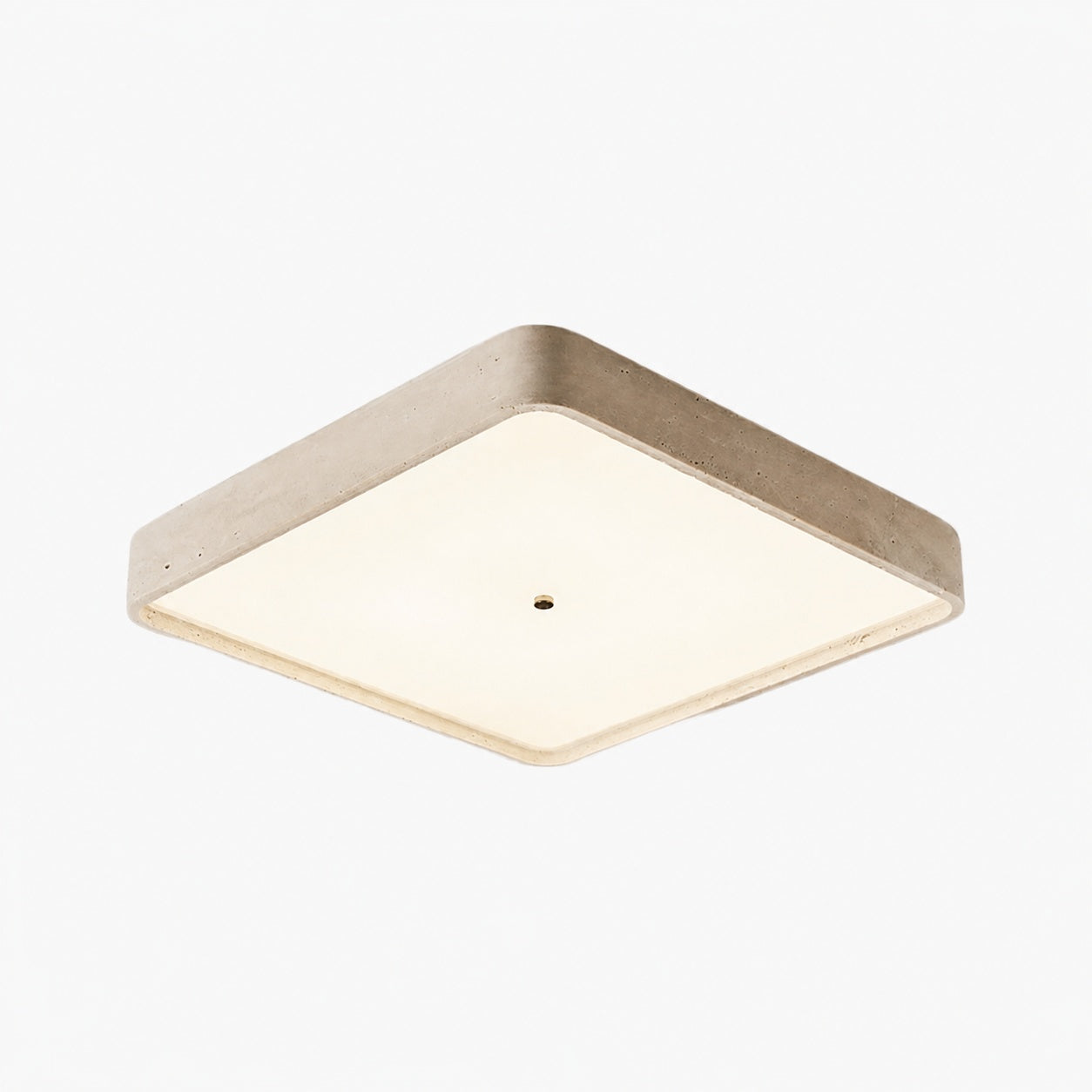 Zenthoris Travertine Ceiling Light Minimalist Flush Mount – Modern Ambient Hallway Lighting