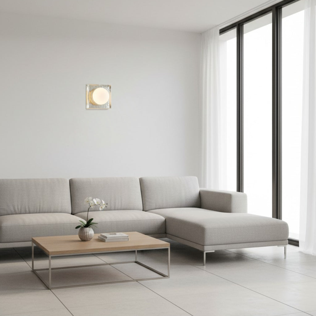 Vellaro Wall Sconce Glass and Metal Design - Timeless Style for Kitchen and Office Lighting
