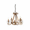 Talonis Crystal Chandelier - Traditional Candle-Style Brass and Nickel for Living Room and Dining Room