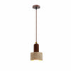 WabiLum Minimalist Japanese Travertine Wood Pendant Light - Elegant Home Lighting for Bedroom