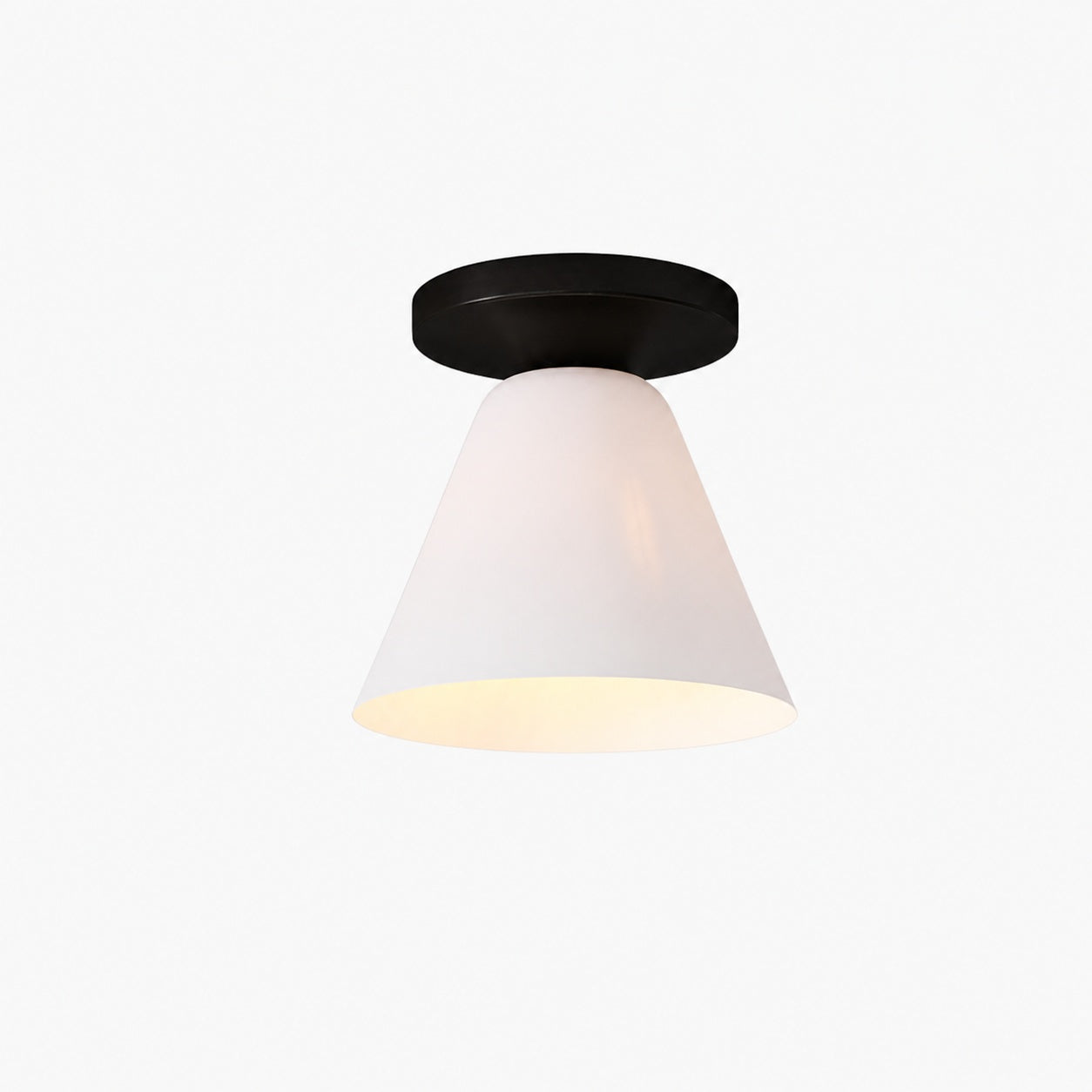Conica Cone Flush Mount – Glass Ceiling Light for Modern Spaces
