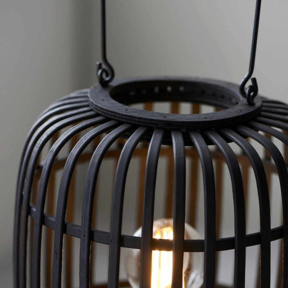 Yumeko Ambient Table Lamp - Open Bamboo Cage Design Stylish and Eco Friendly for Living & Bedroom