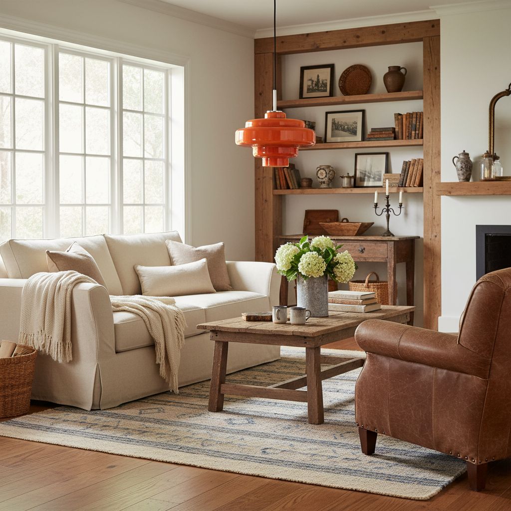 Koloro Elegant Retro Glass Pendant Light – Adjustable Length for Living Room & Hallway