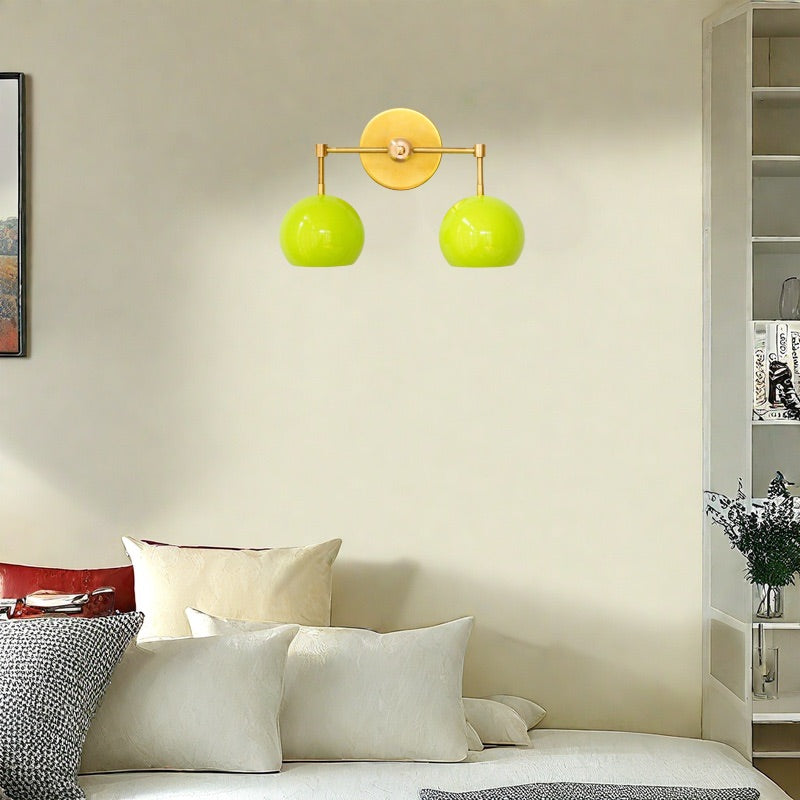Spring Green Shades Sconce - Double Bubble Pop Vanity Wall Light