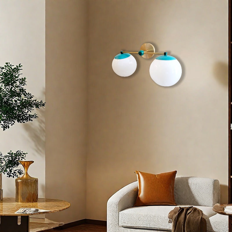 Two Lights Colorful Ernest Sconce - Bubble Pop Vanity Bathroom Sconces
