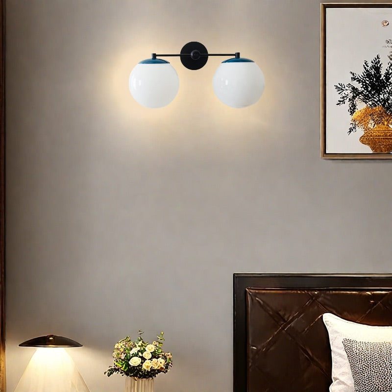 Two Lights Colorful Ernest Sconce - Bubble Pop Vanity Bathroom Sconces