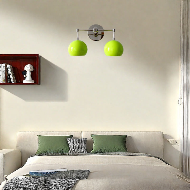 Spring Green Shades Sconce - Double Bubble Pop Vanity Wall Light