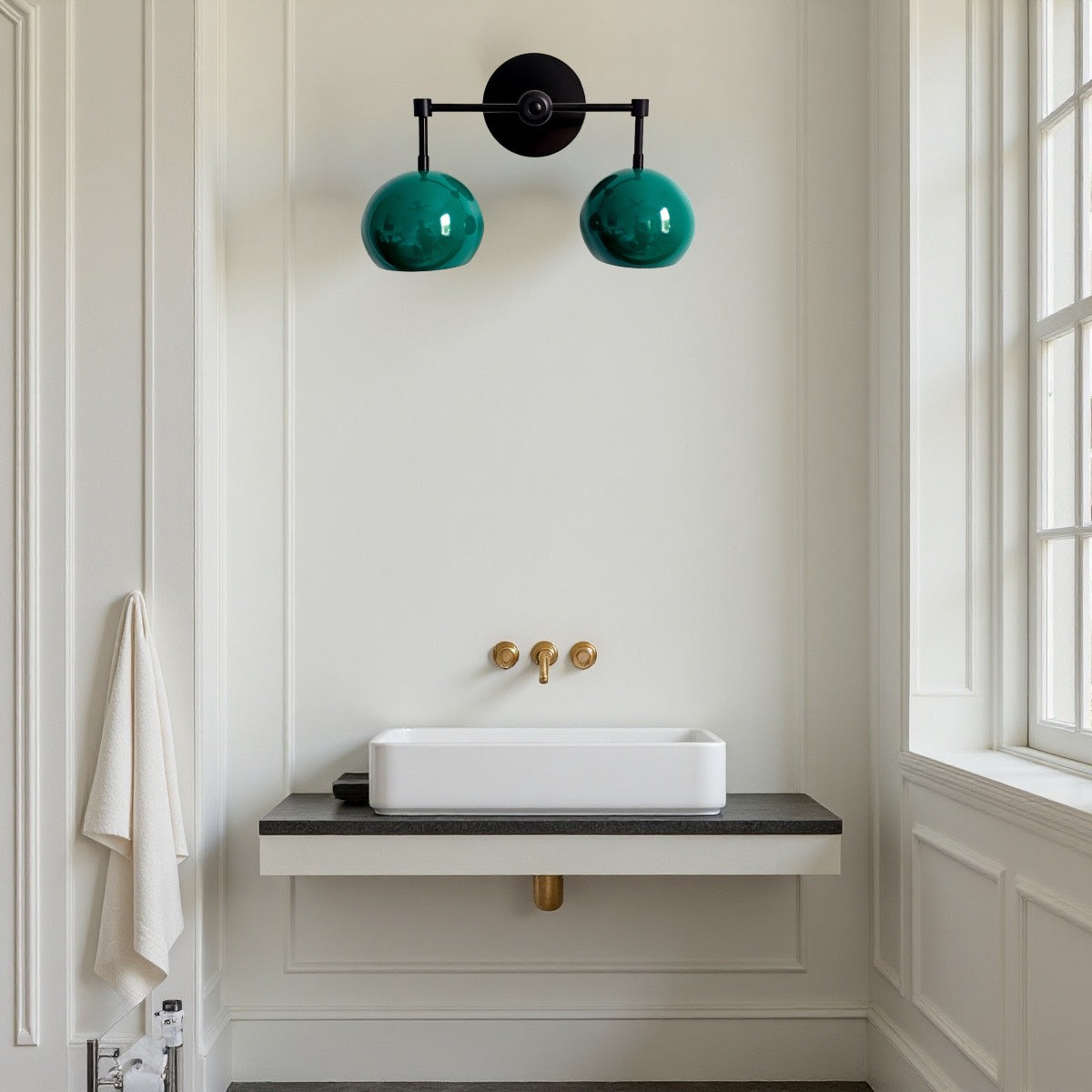 Spring Green Shades Sconce - Double Bubble Pop Vanity Wall Light