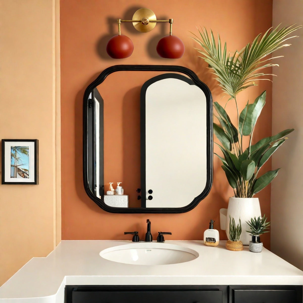 Terra Cotta Sconce - Bubble Pop Vanity Bath Wall Light